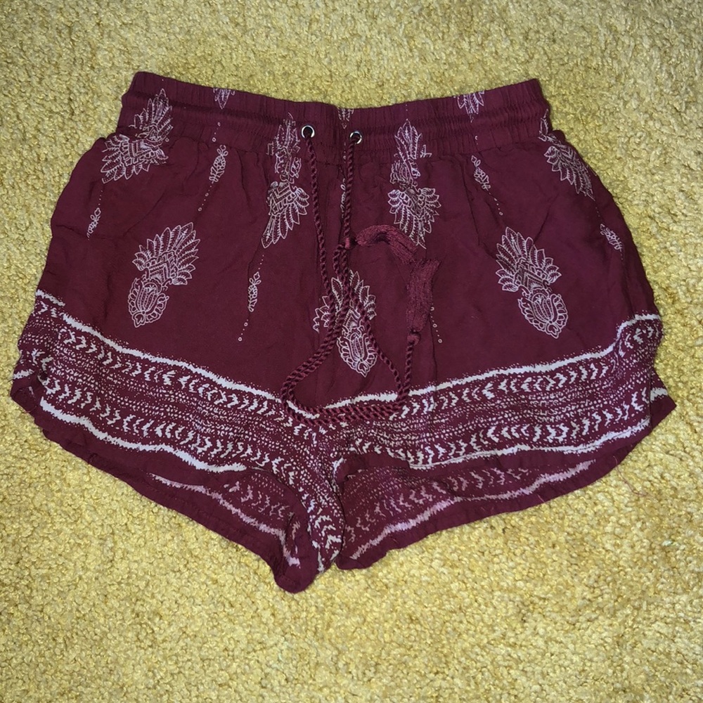 red shorts